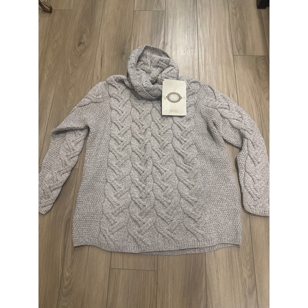 NEW Aran Sweater Market Super Soft Chunky Cable Cowl Neck Women's XXL